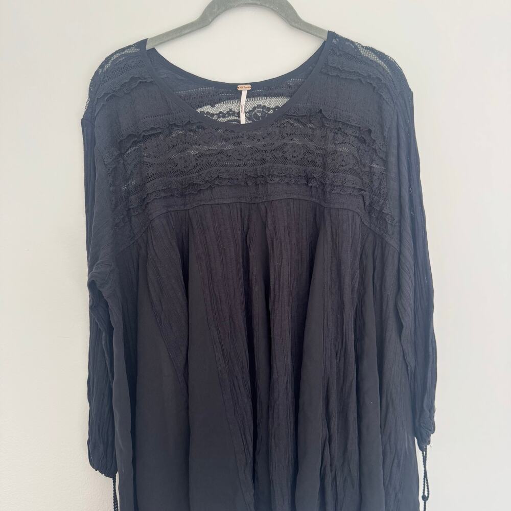 Free People Penny Lane Tunic in Black - Picture 3 of 8